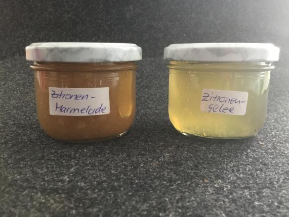 Zitronenmarmelade + Zitronengelee