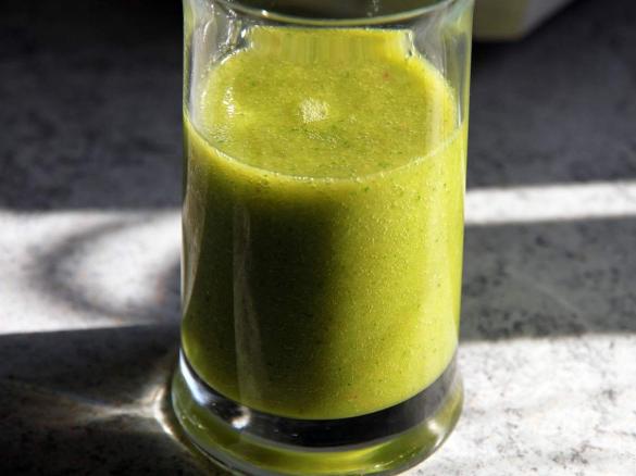 Energie-Kick grüner Smoothie - Der Sanfte