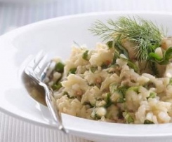 Kabeljau-Fenchel-Risotto