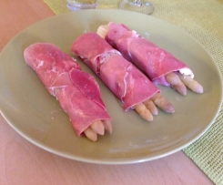 Spargel-Schinken Röllchen