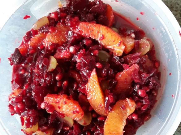 Rote Bete Granatapfel Orangensalat