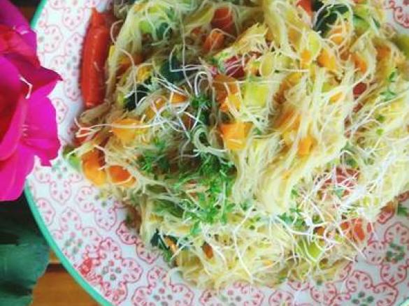 Veganer Glasnudel - Salat