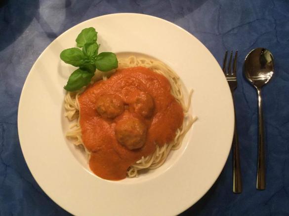 Albertos Spaghetti mit Meatballs