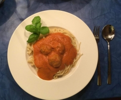 Albertos Spaghetti mit Meatballs