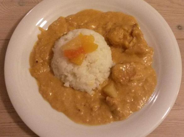 Mildes Hähnchen-Curry ~ milchfrei glutenfrei