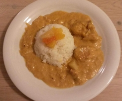 Mildes Hähnchen-Curry ~ milchfrei glutenfrei