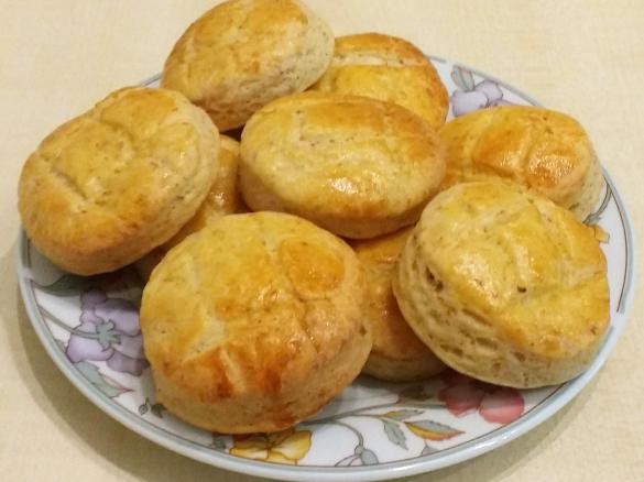 Grammelpogatscherl / Griebenplätzchen (siebenbürgisch)