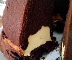 Schokogugl mit Cheescake-Herz