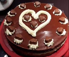 Milka-Herzen-Torte