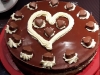 Milka-Herzen-Torte
