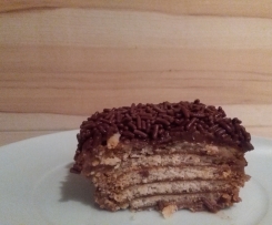 cremiger Pudding-Buttercreme Plätzchenkuchen