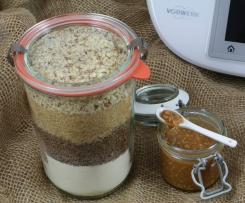 Brownie-Mix (Backmischung) mit salziger Karamellsauce