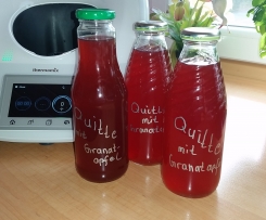 Quittenlikör mit Granatapfel