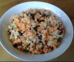 Möhren-Kohlrabi-Salat pikant