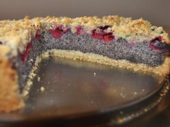 Mohn-Quarkkuchen mit Streuseln