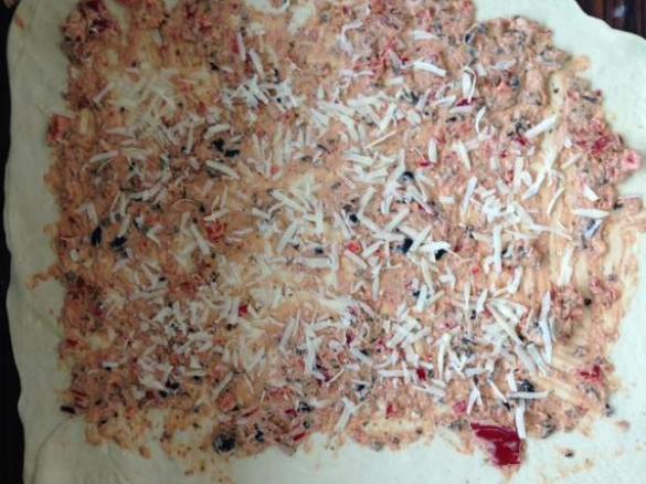 Gefülltes Pizzabrot