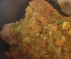 Variation von Überbackene Putenschnitzel 