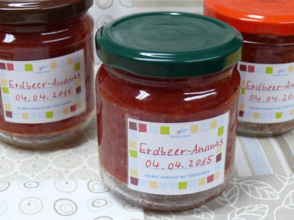 Erdbeer-Ananas-Marmelade