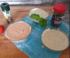 Frischkäse dreierlei  ;-) (Fettarm)