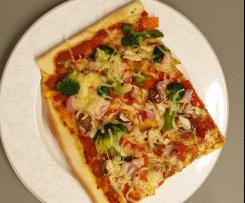 Pizzateig mit wenig Hefe