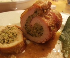 Involtini alla milanese, Kalbsröllchen in Weißweinsauce 