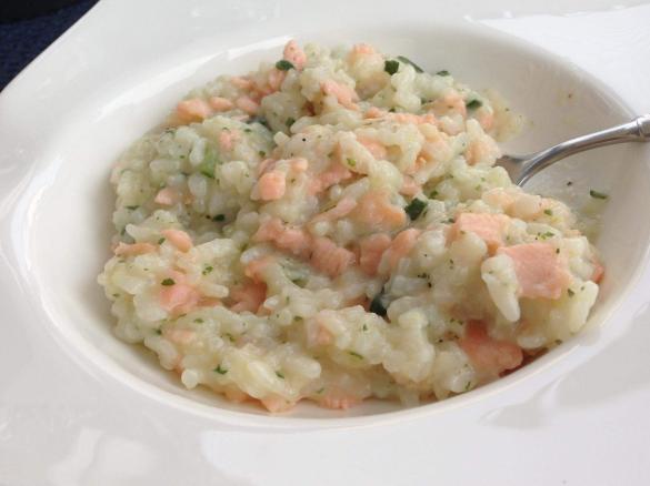 Zucchini-Lachs-Risotto