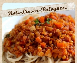 Rote-Linsen-Bolognese VEGAN