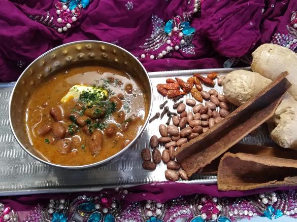 Rosecoco masala, indisches Wachtelbohnencurry, vegan, slow cooking mit der Welle