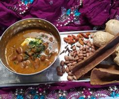 Rosecoco masala, indisches Wachtelbohnencurry, vegan, slow cooking mit der Welle