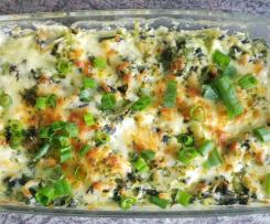 Spinat- Lauch- Auflauf - Low Carb