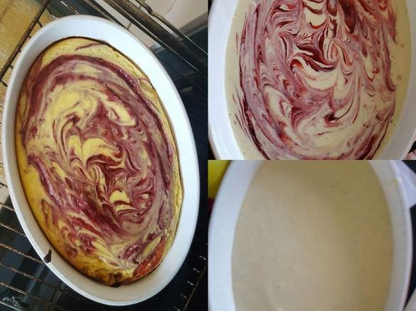 mamorierter Käsekuchen