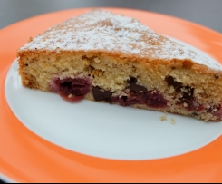 Kirschkuchen mit Chocolate Chunks