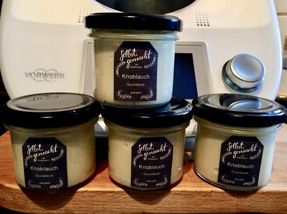 Knoblauchpaste (Knoblauchgrundstock neutral)