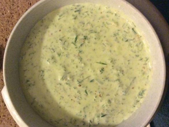 Kräuterdipp nach der "Rum-fort"-Methode