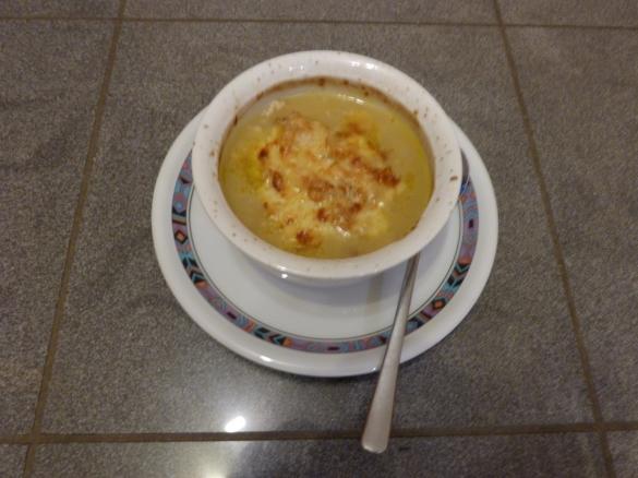 Überbackene Zwiebelsuppe Low Carb, SiS Abendessen-geeignet