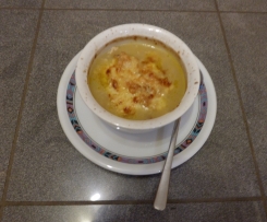Überbackene Zwiebelsuppe Low Carb, SiS Abendessen-geeignet