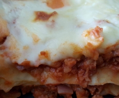 Vegetarische Lasagne mit Soja