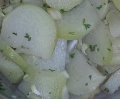 Kohlrabisalat oder falscher Kartoffelsalat - Logi tauglich