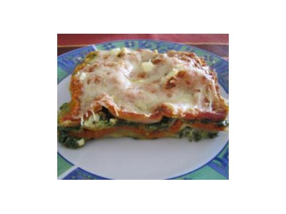 Spinat-Tomaten-Lasagne