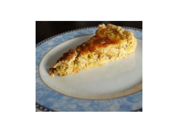 Lauchkuchen mit Räuchertofu - Lauchquiche