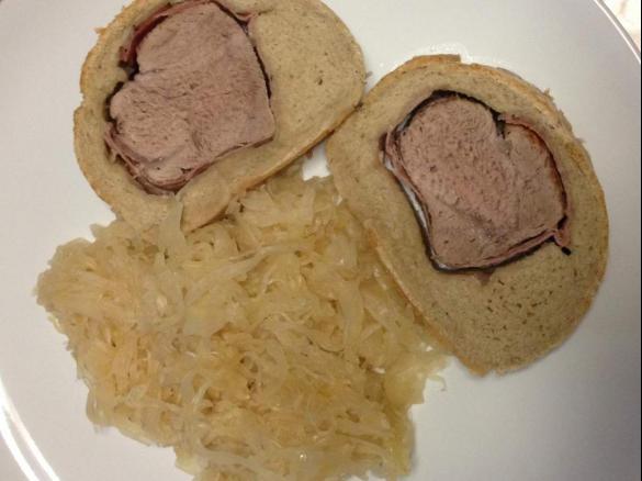 Schweinefilet im Brotteig (oder Kassler im Brotteig)