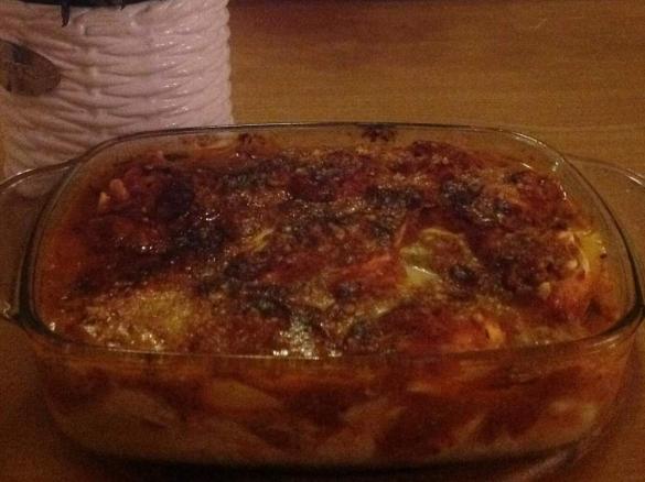 Überbackener Tortellini Auflauf