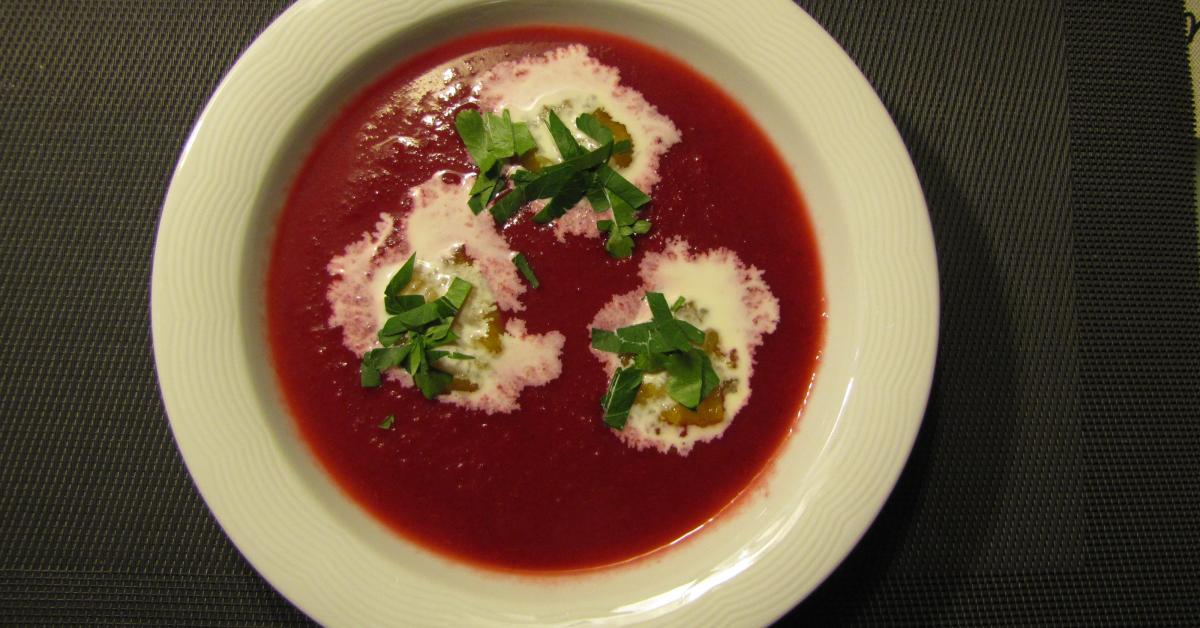 Rote Beete / Früchte Suppe von . Ein Thermomix® Rezept aus der ... Rote Beete / Früchte Suppe von . Ein Thermomix® Rezept aus der ...