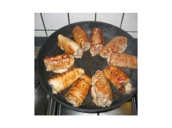 Griechisch gefüllte Schnitzel