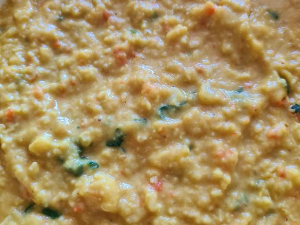 Schnelles Linsen Dahl, vegan