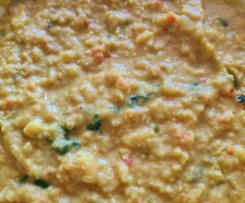 Schnelles Linsen Dahl, vegan