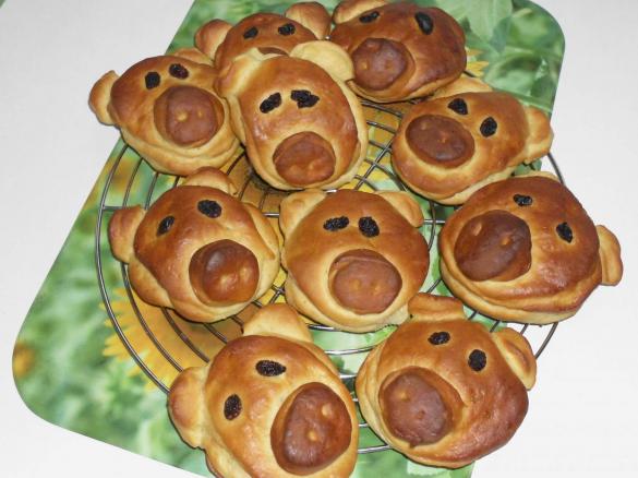 Variation von Glücksschweine (vegan)