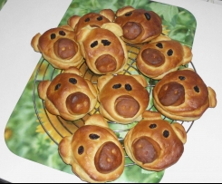 Variation von Glücksschweine (vegan)