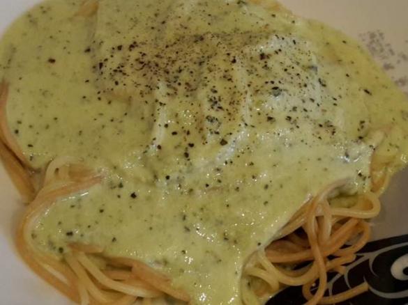 Zucchini Soße mit Spaghetti