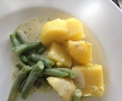Grüne Bohnen mit Kartoffeln (vegan)